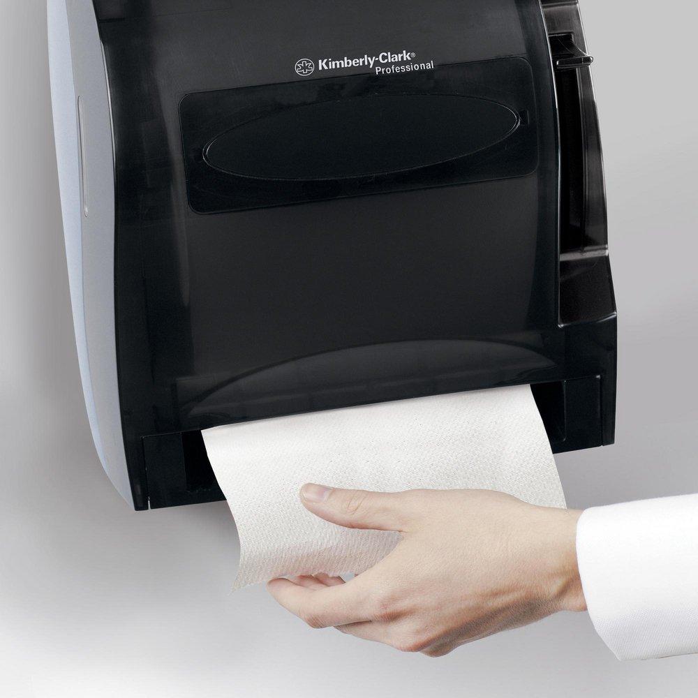 Kimberly Clark Smoke Grey Automatic Lever Hard Roll Towel Dispenser 