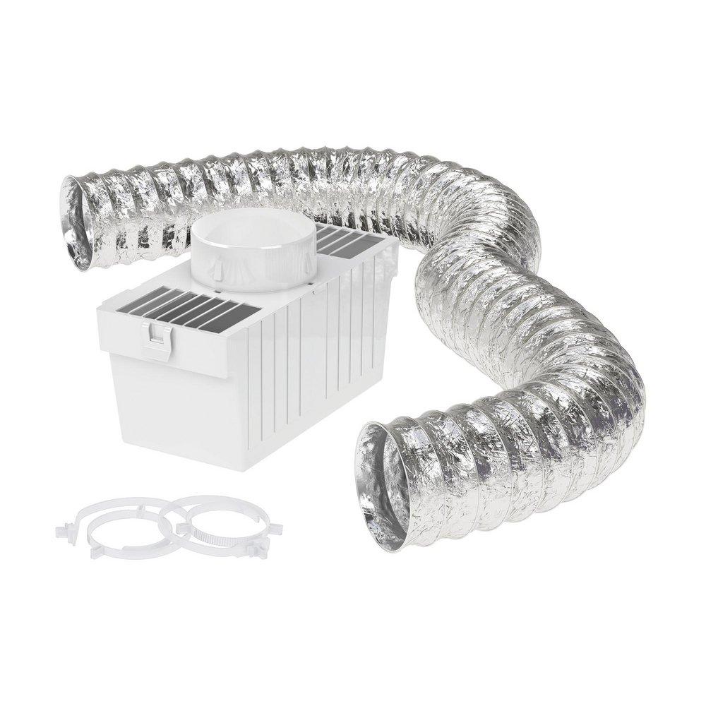 Deflecto White 3-7/8 x 10-5/8 in. Dryer Venting Kit 