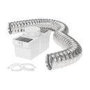Deflecto White 3-7/8 x 10-5/8 in. Dryer Venting Kit 