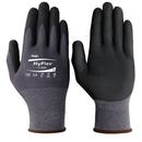 Size 9 Rubber and Plastic Glove in Black and Grey
