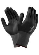 Ansell Occupational Healthcare Black Rubber and Plastic Glove in Black and Grey 