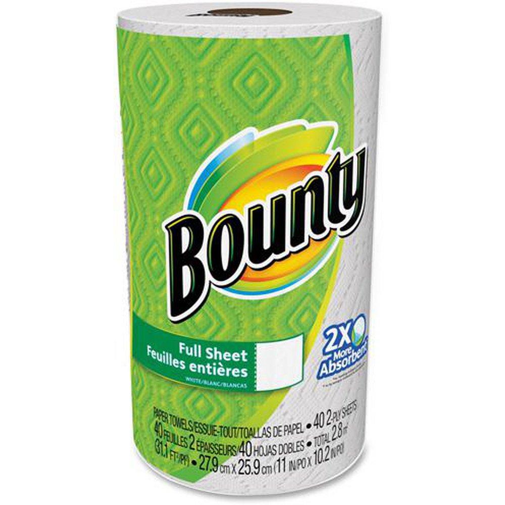 Bounty White Paper Towel Roll (Case of 30 Rolls) 