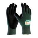 MaxiFlex&reg; Cut&trade; Green Seamless Knit Glove with Black Micro Foam Nitrile Coated Grip 