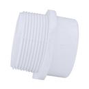 White PVC DWV Street Male Adapter 