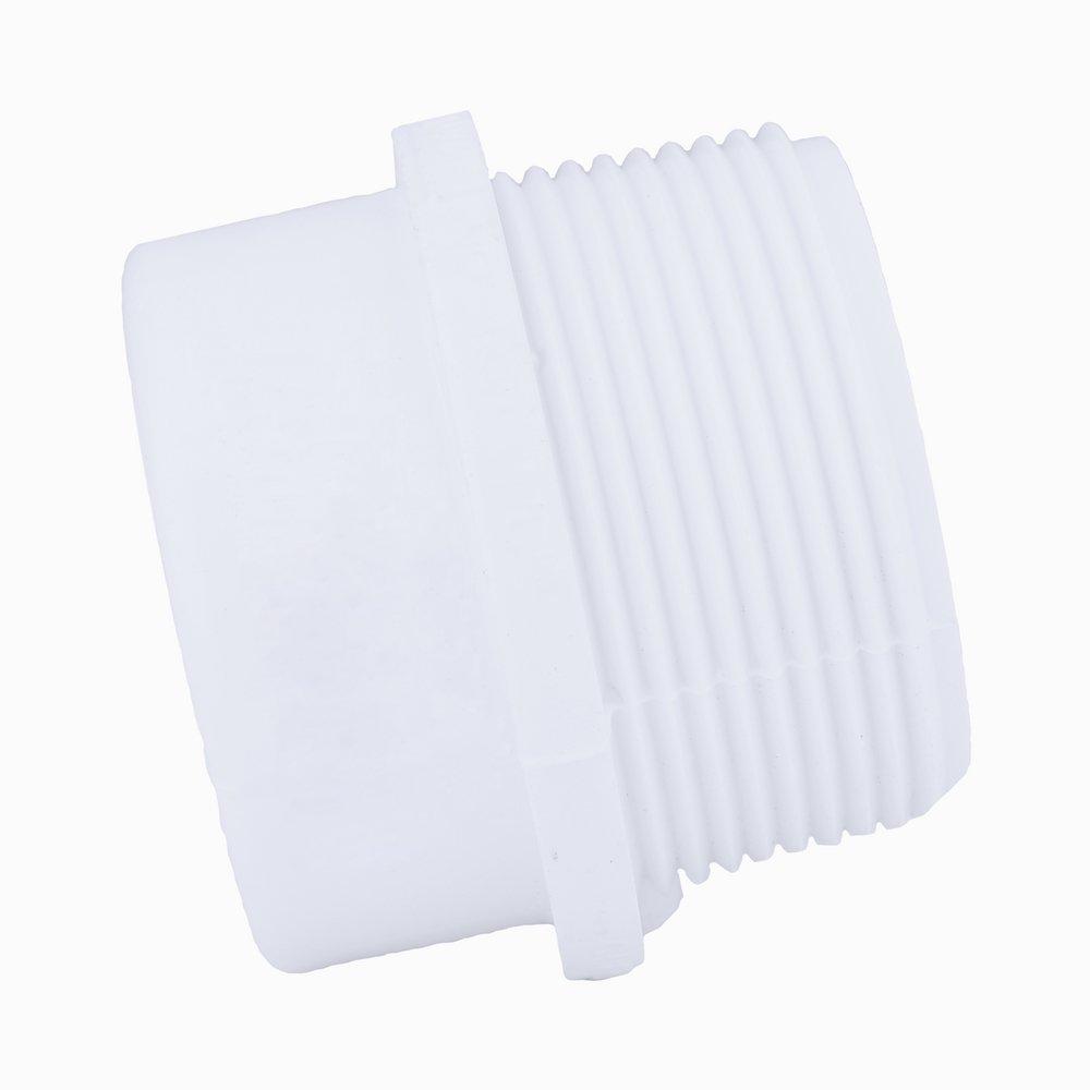 White PVC DWV Street Male Adapter 