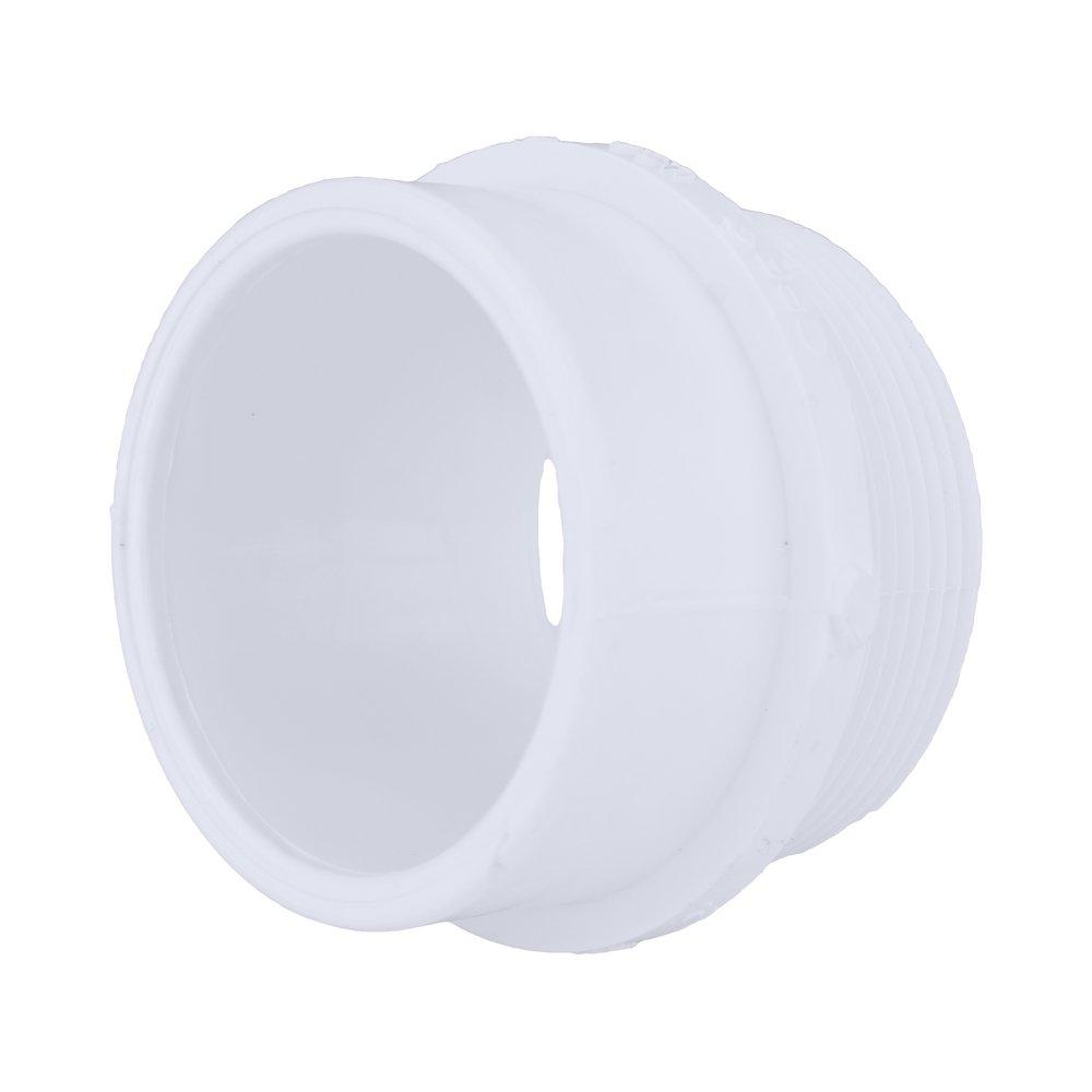 White PVC DWV Street Male Adapter 