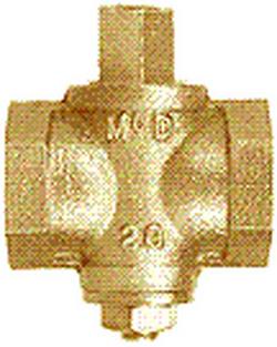1-1/4 in. Bronze 2 psig FIPT Square Handle Plug Valve