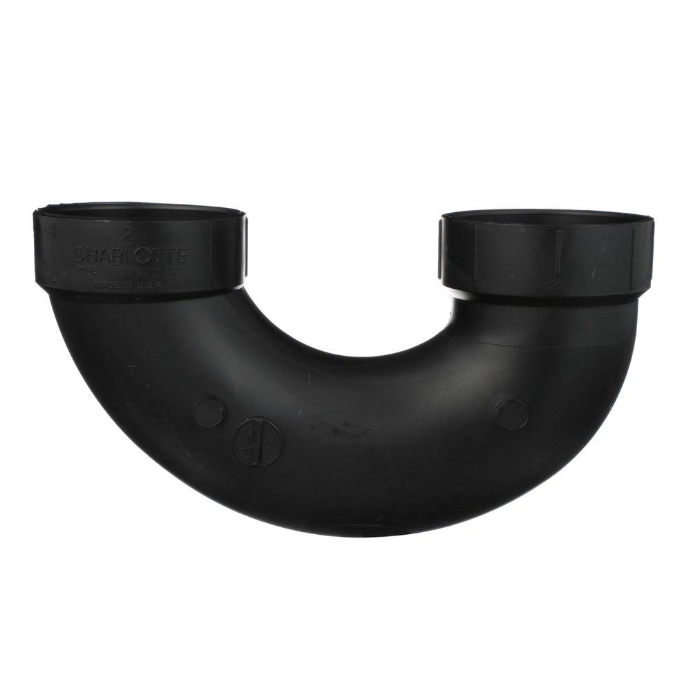 Black ABS DWV Return Bend 