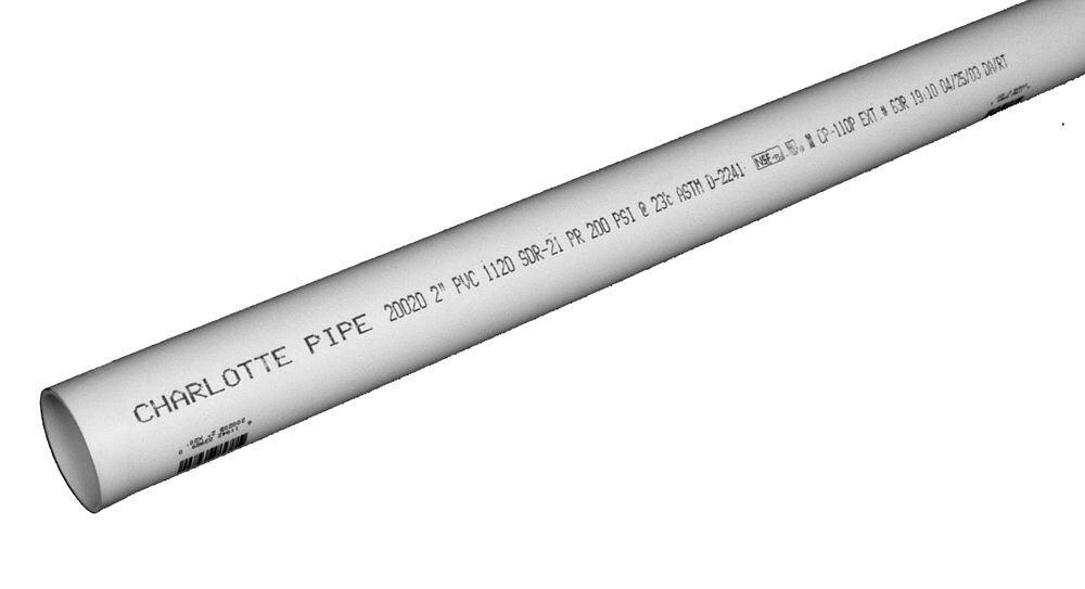 White 3/4 in. Plain End SDR 21 Plastic Pressure Pipe 