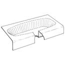 30 in. Rectangular Bathtub Protection