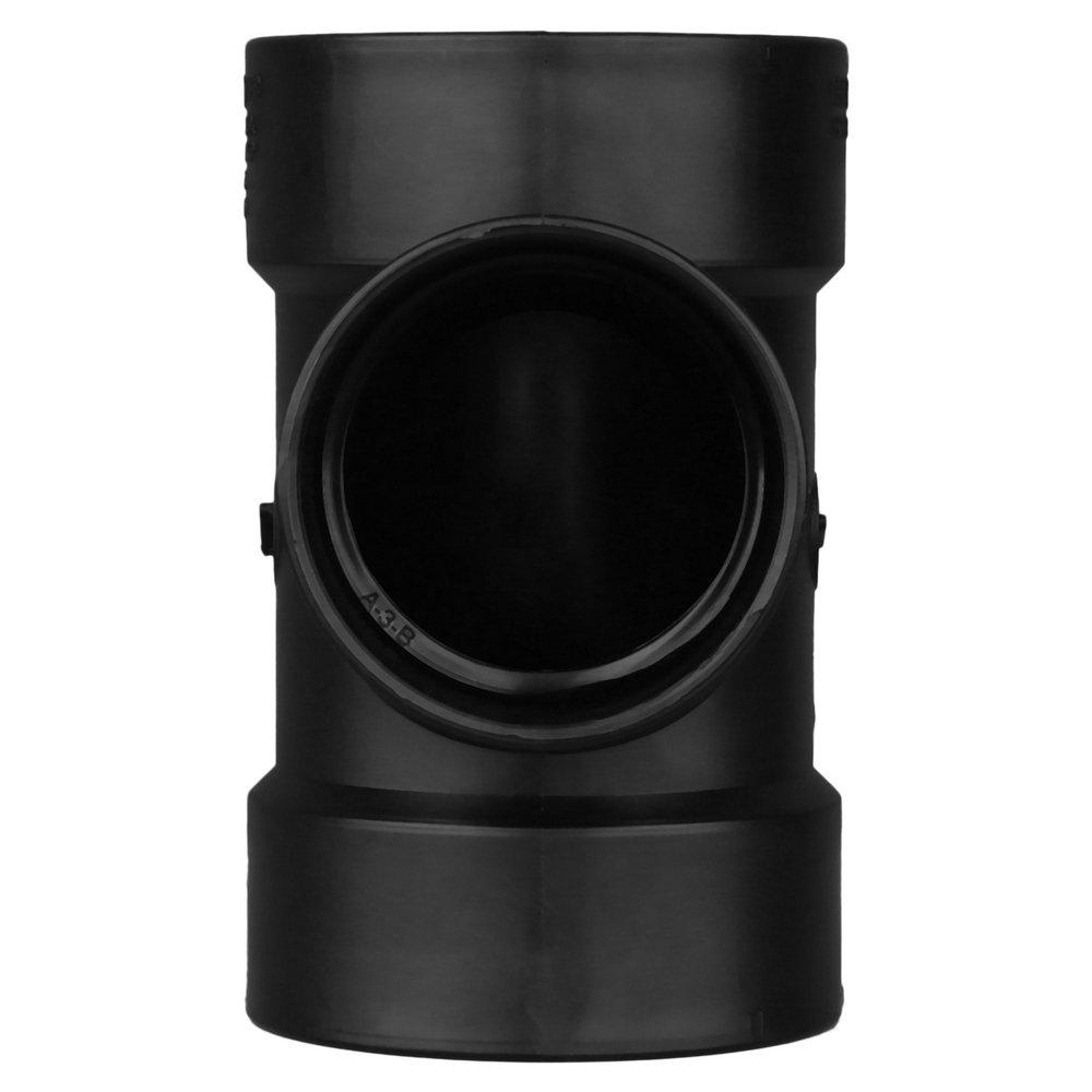 Black ABS DWV Sanitary Tee 