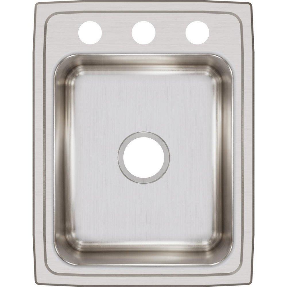Elkay Lustrous Satin 17 x 22 in. Stainless Steel Single Bowl Drop-in Kitchen Sink in Lustrous Satin 