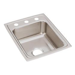 17 in. Drop-in Stainless Steel Single Bowl Kitchen Sink in Lustrous Satin