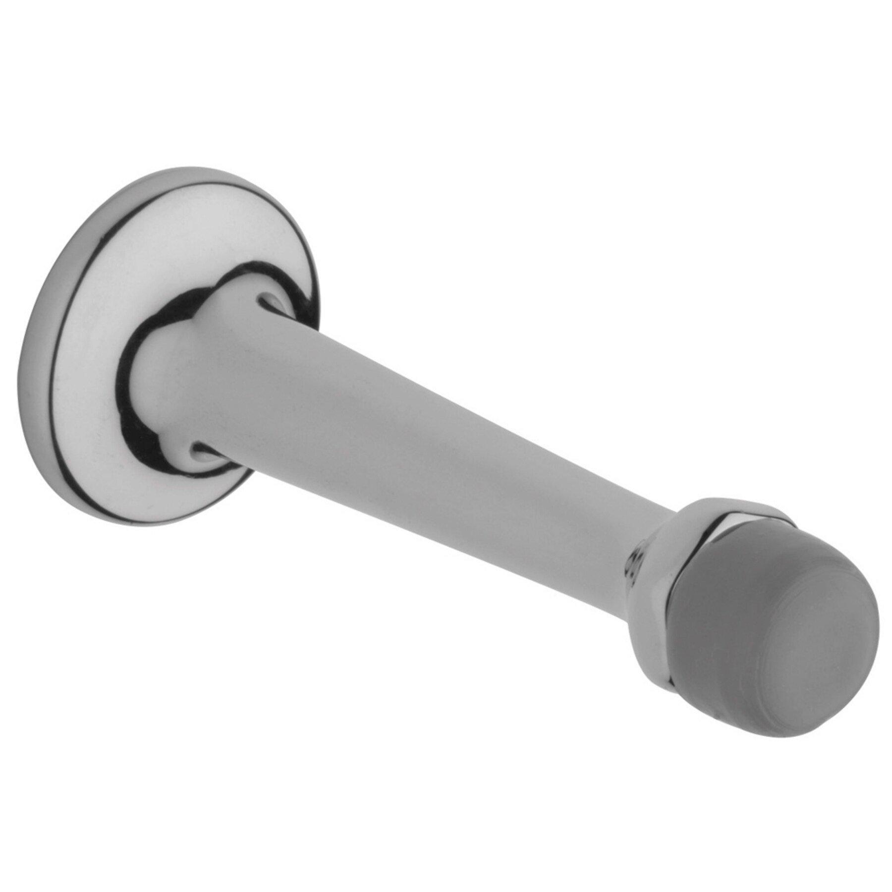 Baldwin Polished Chrome 1-3/16 in. Forged Brass Wall Bumper 