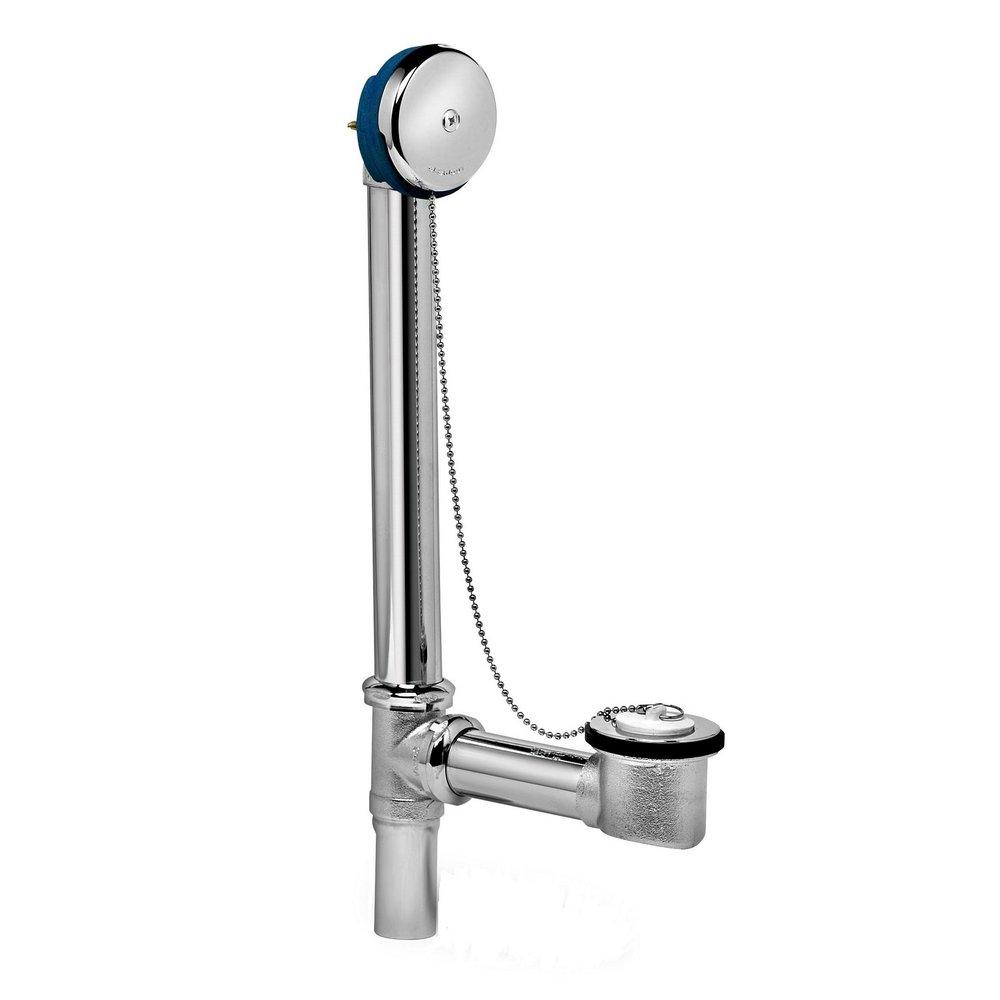 Dearborn Polished Chrome 16 in. Brass Push-Pull Drain 