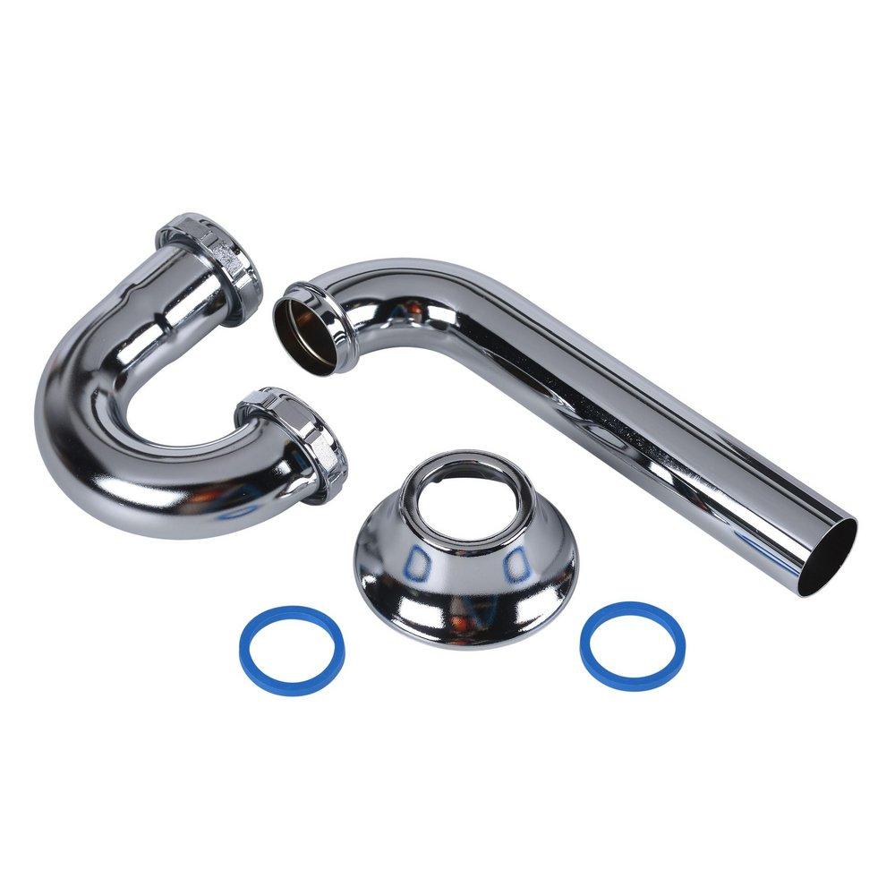 Dearborn Polished Chrome Brass P-Trap 