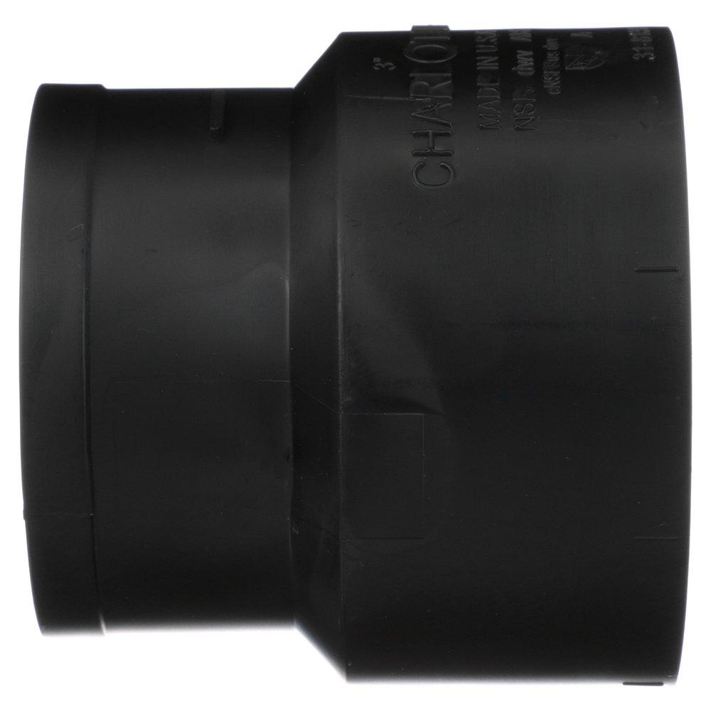 Black ABS DWV Cast Iron No Hub Adapter 