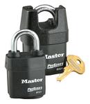 Master Lock Black 2-1/8 in. Keyed Differently Padlock in Black and Silver 