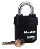 Master Lock Black 2-1/8 in. Steel Keyed Padlock in Black 