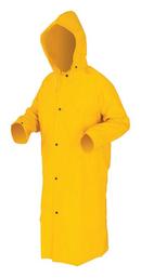 MCR Safety Yellow Raincoat with Detachable Hood in Yellow 