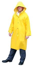 MCR Safety Yellow Raincoat with Detachable Hood in Yellow 