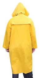 MCR Safety Yellow Raincoat with Detachable Hood in Yellow 