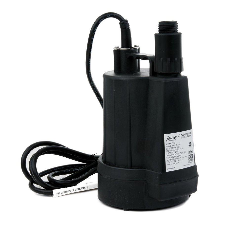 Zoeller Pump Co 1-1/4 in. 115V 9 ft. Plastic Sump Pump 