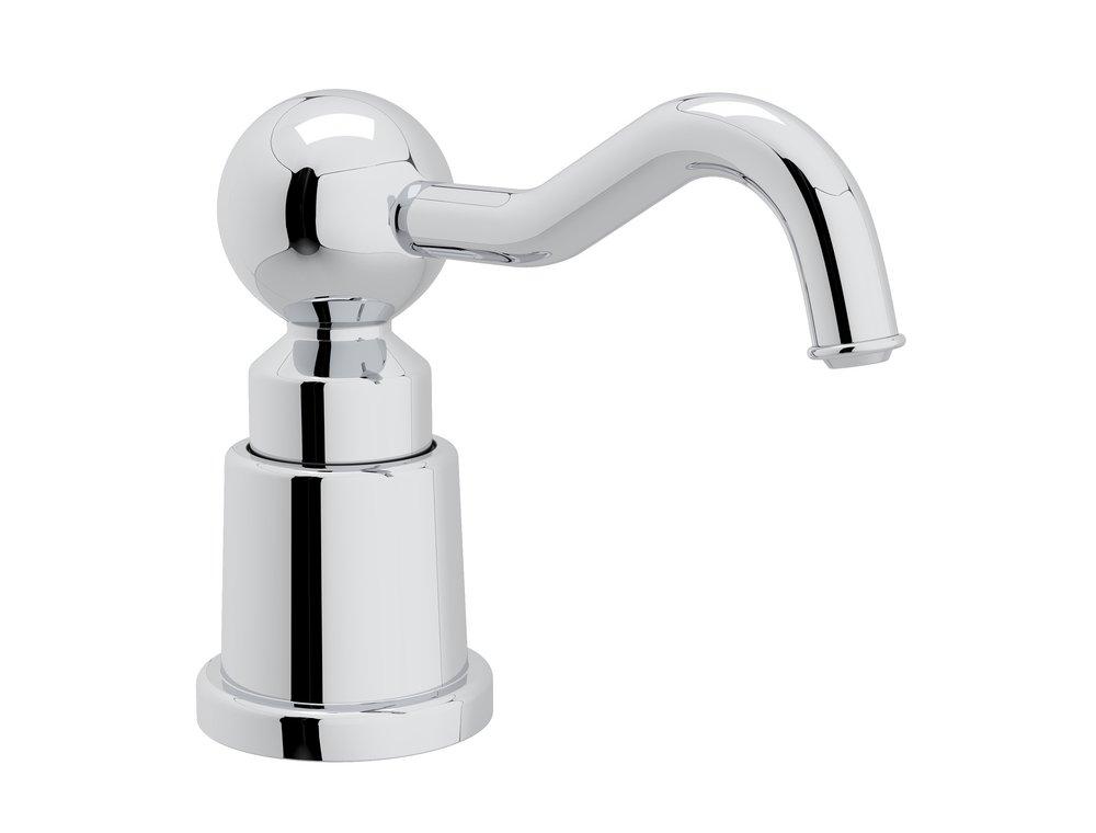 ROHL&reg; Polished Chrome 3-3/4 in. 12 oz Kitchen Soap Dispenser 