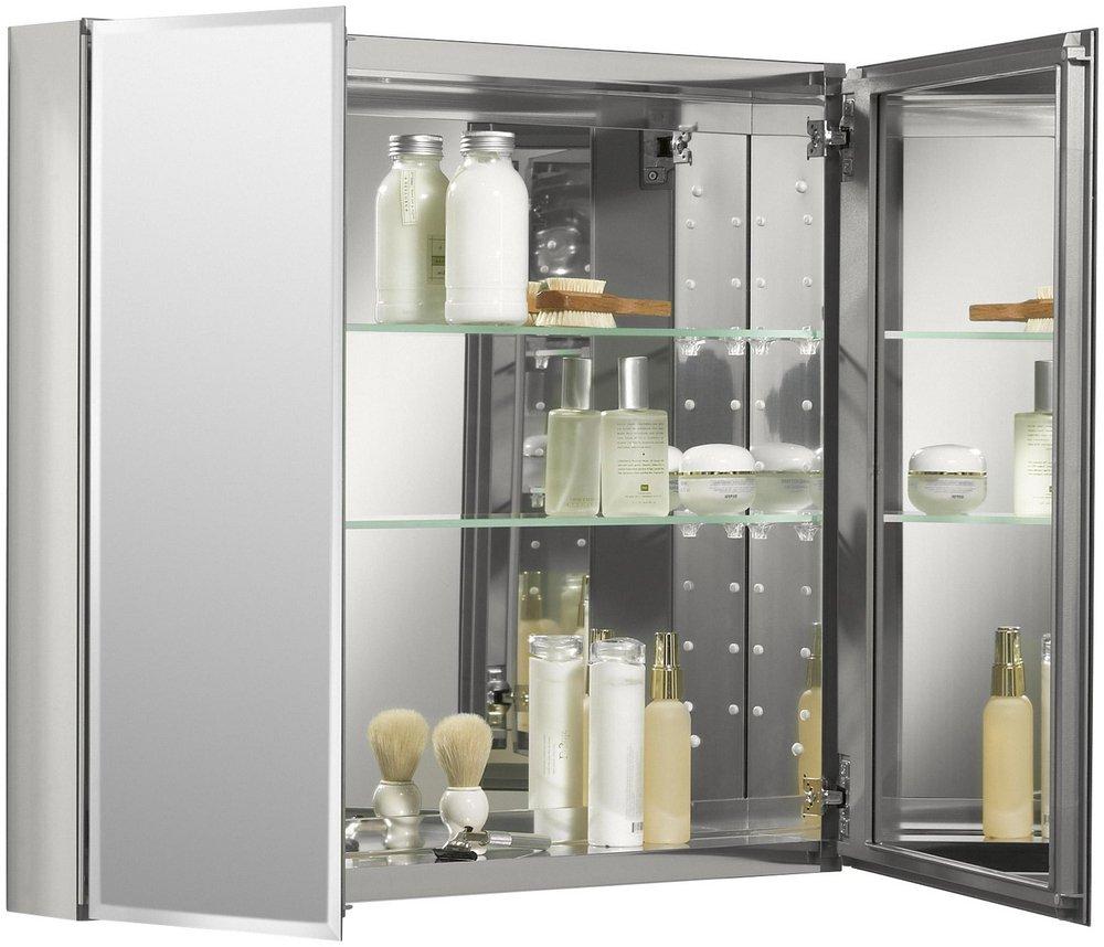 KOHLER 2-Door Medicine Cabinet Flat Silver 