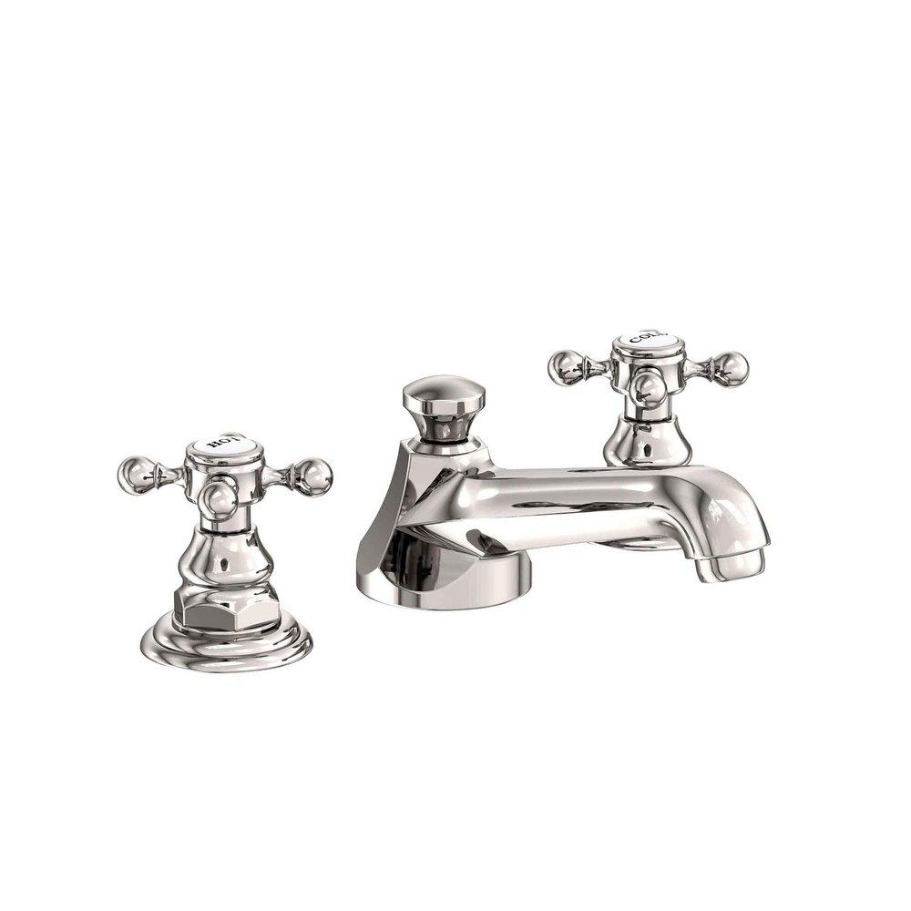 Newport Brass Polished Nickel - Natural Two Handle Widespread Bathroom Sink Faucet 