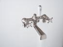 Perrin & Rowe&reg; Polished Nickel 19 gpm Pressure Balancing Tub and Shower Trim with Double Cross Handle 