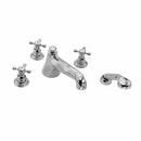 Newport Brass Polished Nickel - Natural Three Handle Roman Tub Faucet Trim Only 
