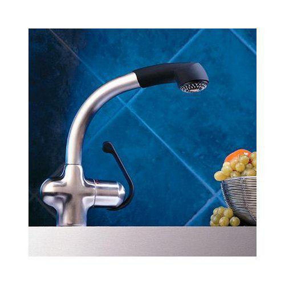 GROHE Stainless Steel Single Handle Pull Out Kitchen Faucet 