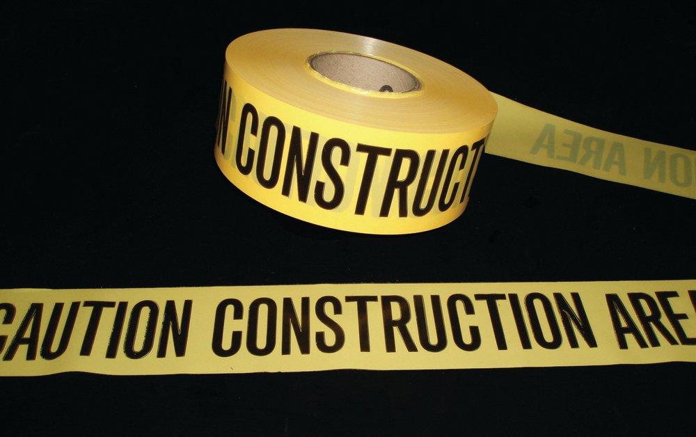 Harris Industries Black Barrier Tape Caution Onstage Area 