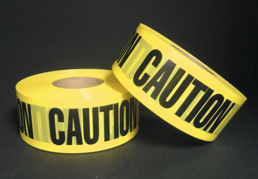 Harris Industries Black 3 In. X 1000 Ft. Barrier Tape Caution 