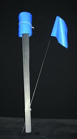 21 in. Wire Flag in Blue