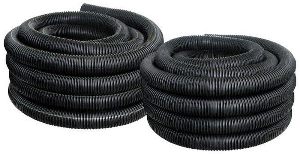 ADS&reg; Black 20 ft. Plain End Plastic Drainage Pipe 