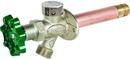 PRIER Products Satin Nickel 1/2 in. Male Sweat Pipe Thread Freezeless Wall Hydrant 