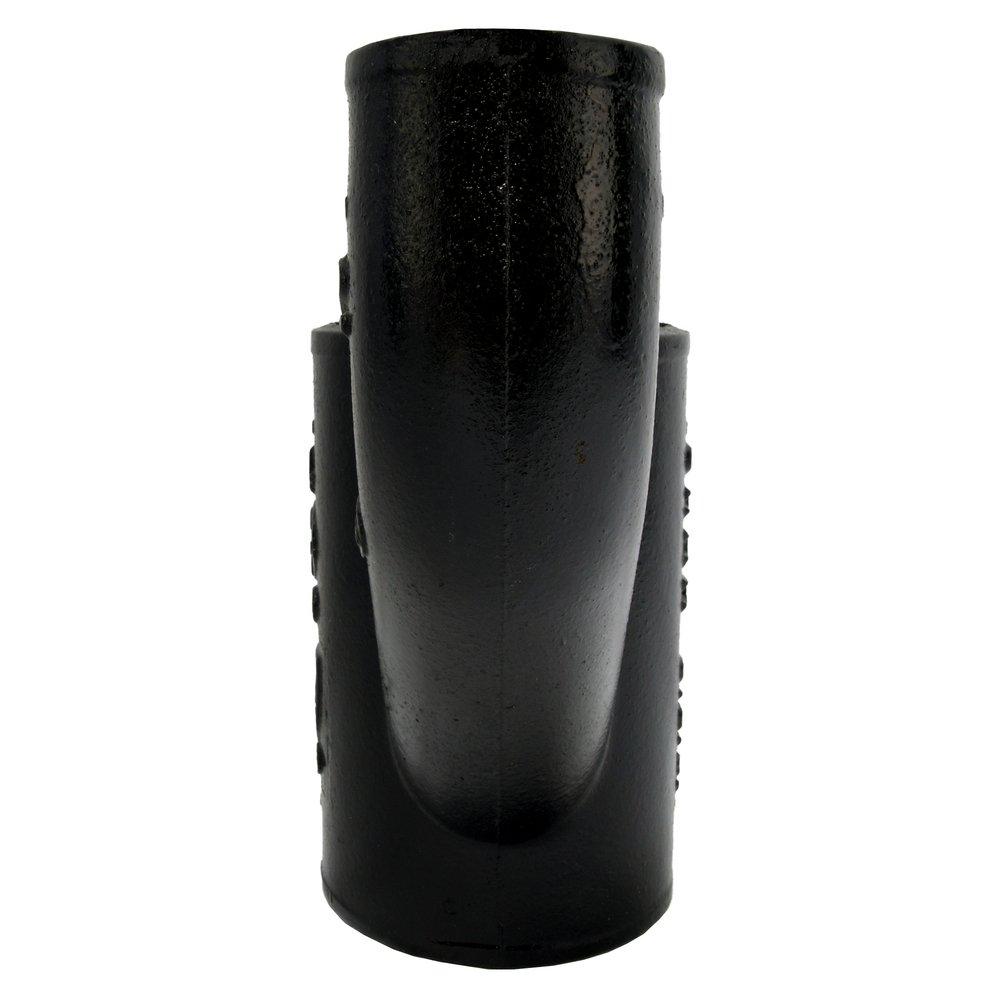 Black No Hub Cast Iron Reducing Upright Wye 