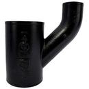 Black No Hub Cast Iron Reducing Upright Wye 