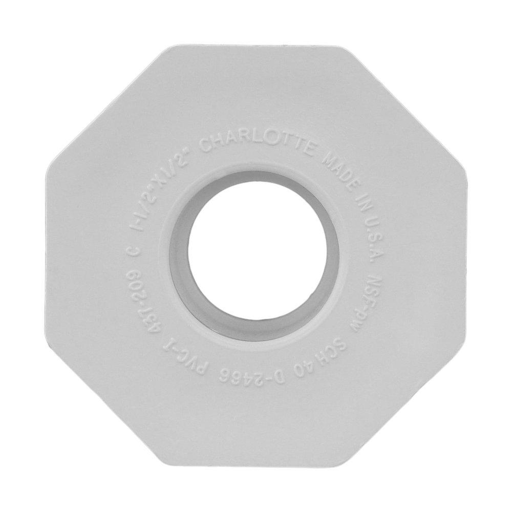 White PVC Schedule 40 Bushing 