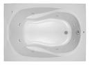 PROFLO&reg; White 60 x 42 in. Whirlpool Drop-In Bathtub 