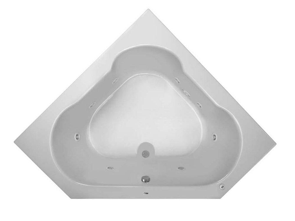 PROFLO&reg; White 60 x 60 in. Soaker Corner Bathtub 