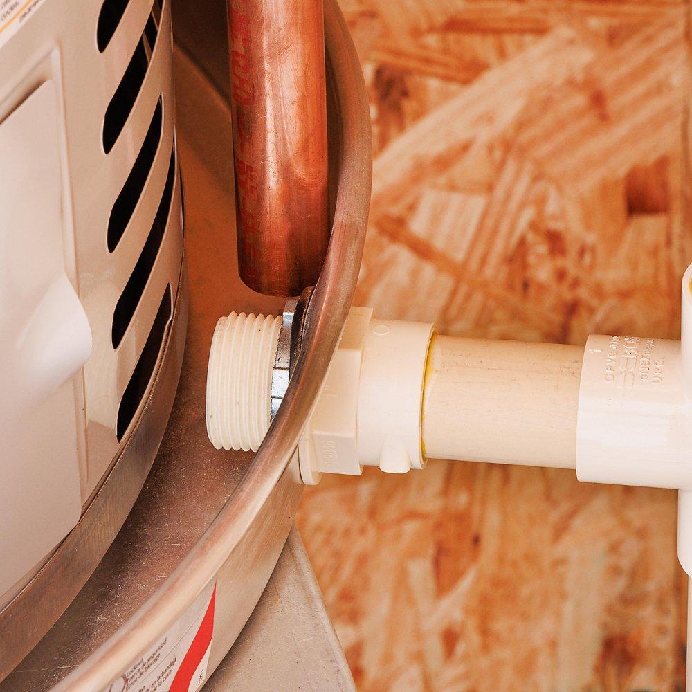 Oatey® White Water Heater Pan Adapter 