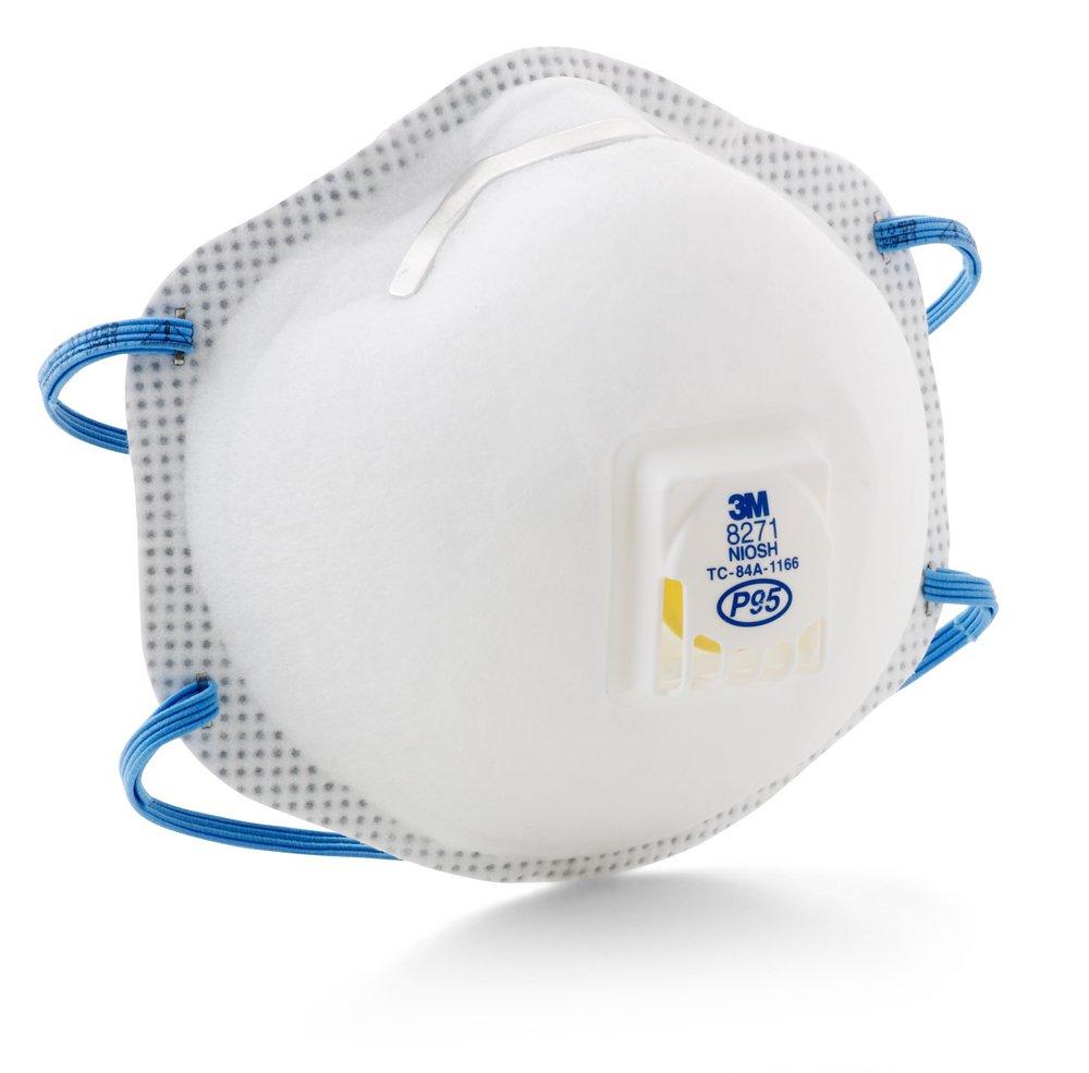 3M™ White P95 Disposable Particulate Respirator in White 
