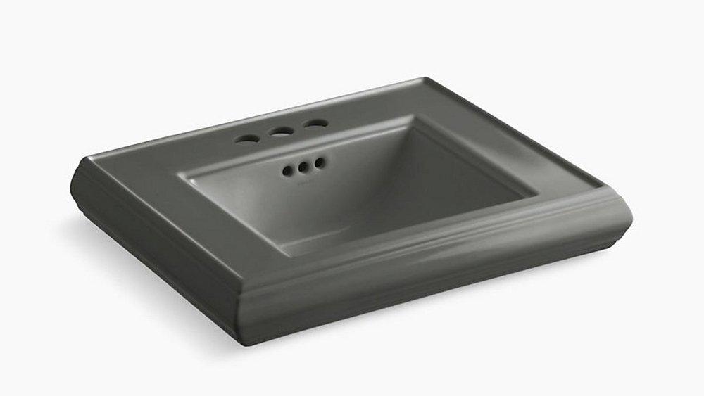 KOHLER Thunder&trade; Grey Pedestal Vessel 