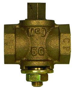 3/4 in. 2 psig Bronze Square Head Gas Cock Ball Valve
