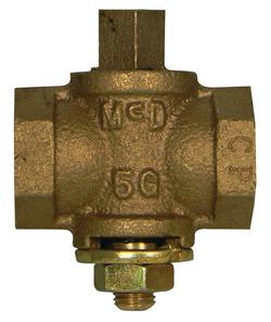 3/4 in. 2 psig Bronze Square Head Gas Cock Ball Valve