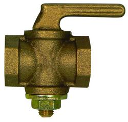 1/2 in. Brass 5 psig FNPT Lever Handle Plug Valve