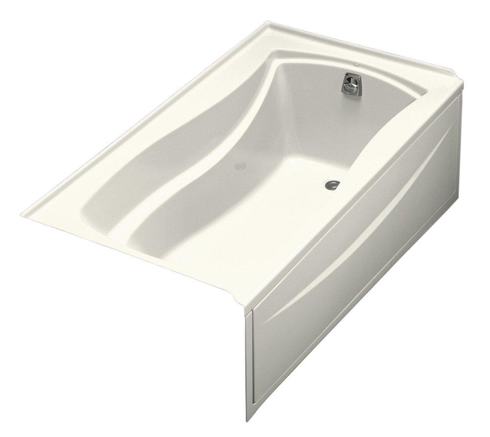 KOHLER Biscuit 66 x 36 in. Soaker Alcove Bathtub Right Drain 